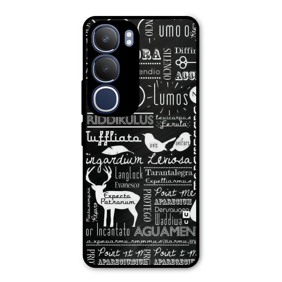 Deer Key Spell Metal Back Case for Vivo Y29