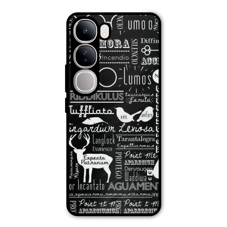 Deer Key Spell Metal Back Case for Vivo Y300