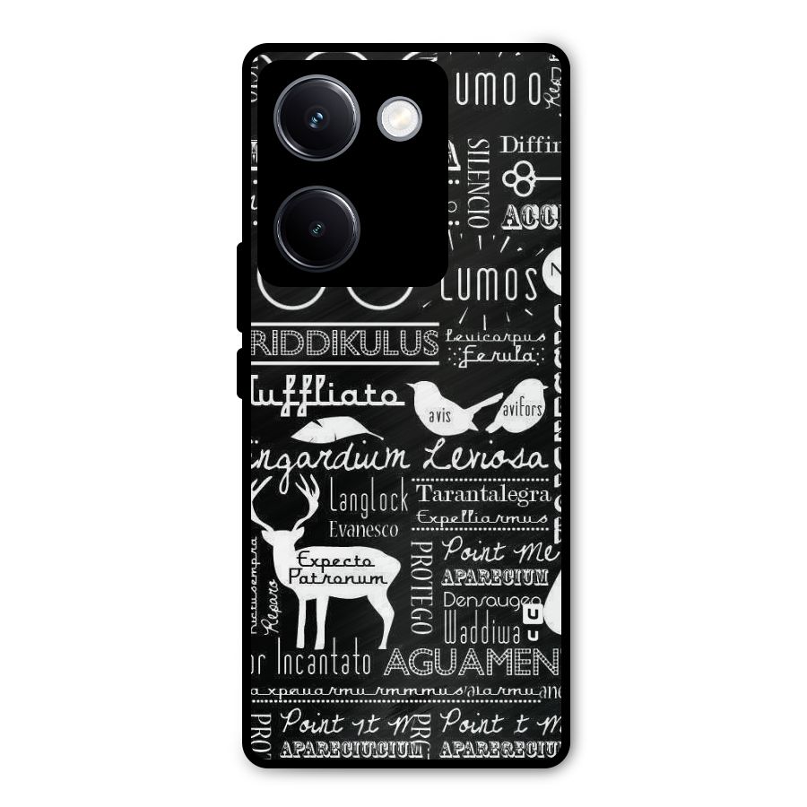 Deer Key Spell Metal Back Case for Vivo Y300 Plus