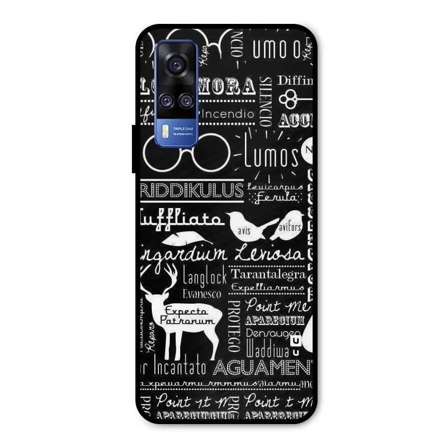 Deer Key Spell Metal Back Case for Vivo Y31