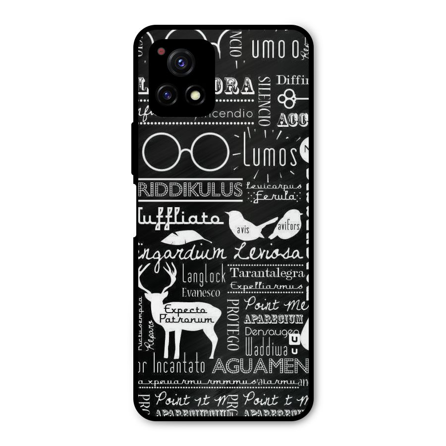 Deer Key Spell Metal Back Case for Vivo Y72 5G