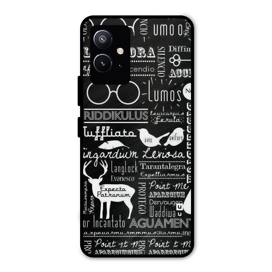 Deer Key Spell Metal Back Case for Vivo Y75 5G