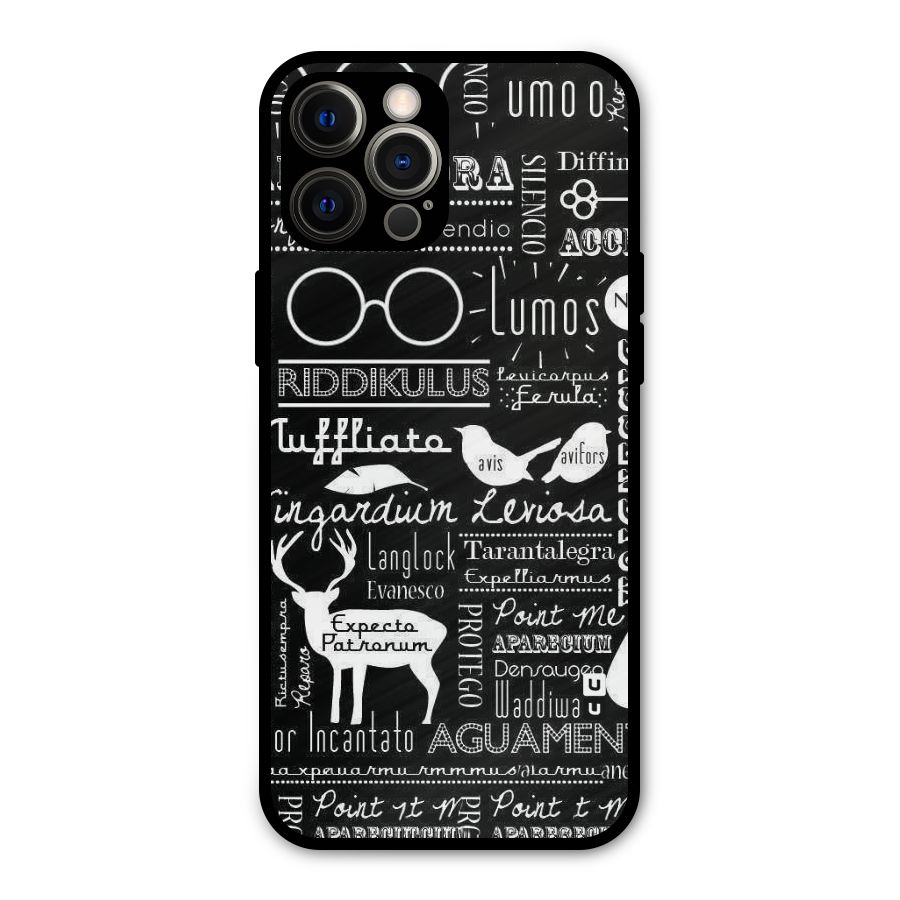 Deer Key Spell Metal Back Case for iPhone 12 Pro Max