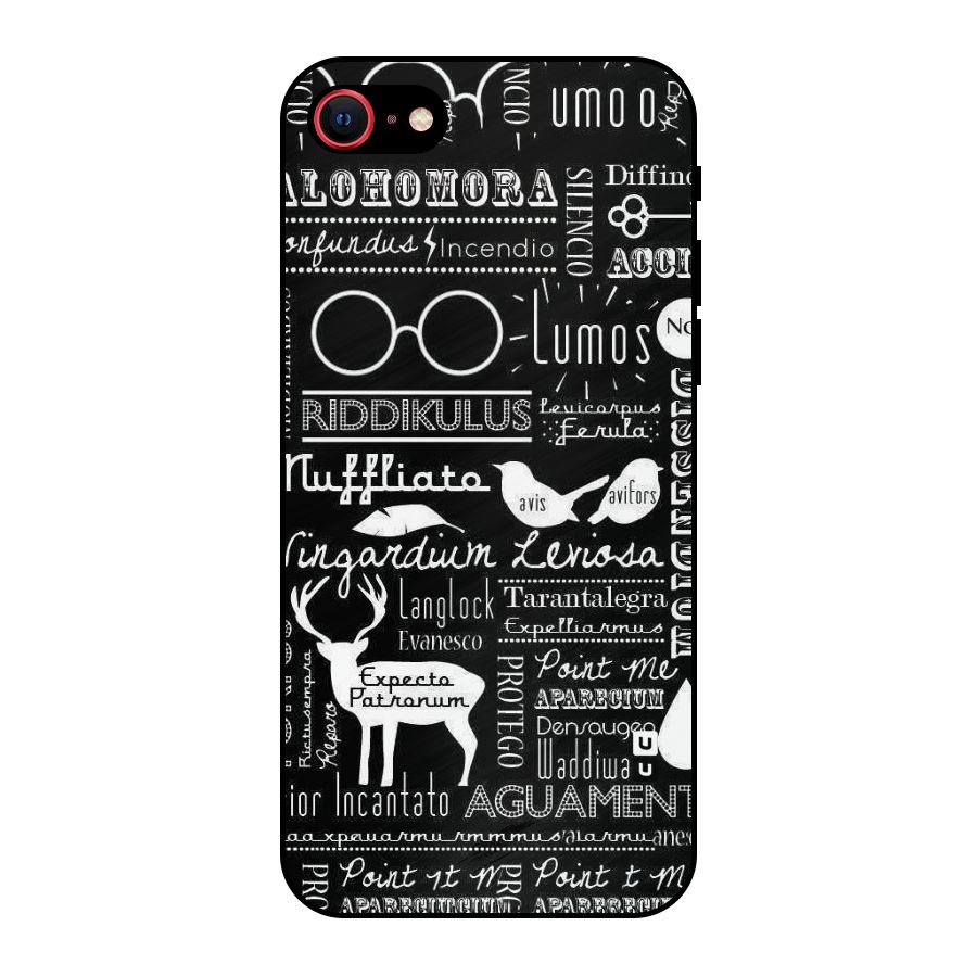 Deer Key Spell Metal Back Case for iPhone 7