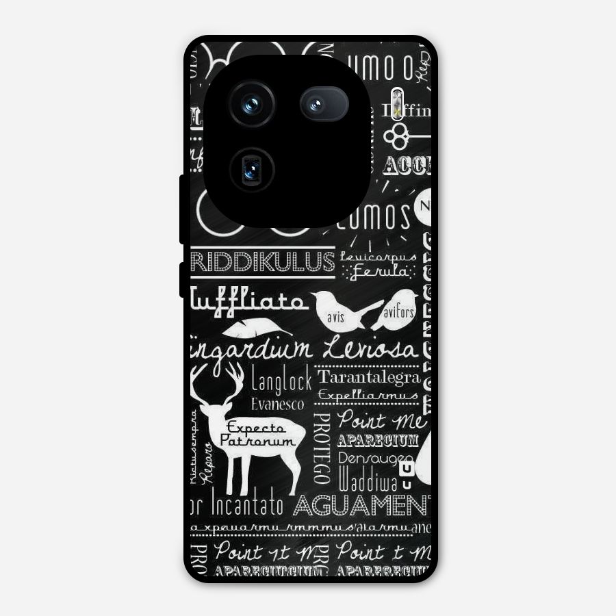 Deer Key Spell Metal Back Case for iQOO 12