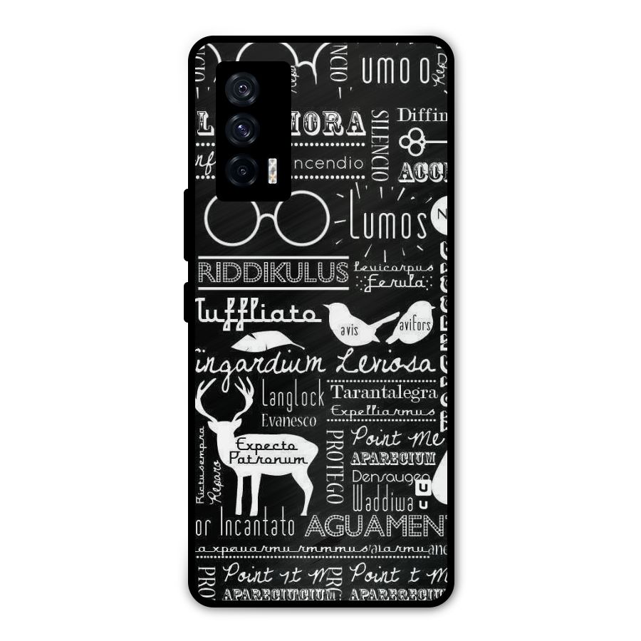 Deer Key Spell Metal Back Case for iQOO 7 5G