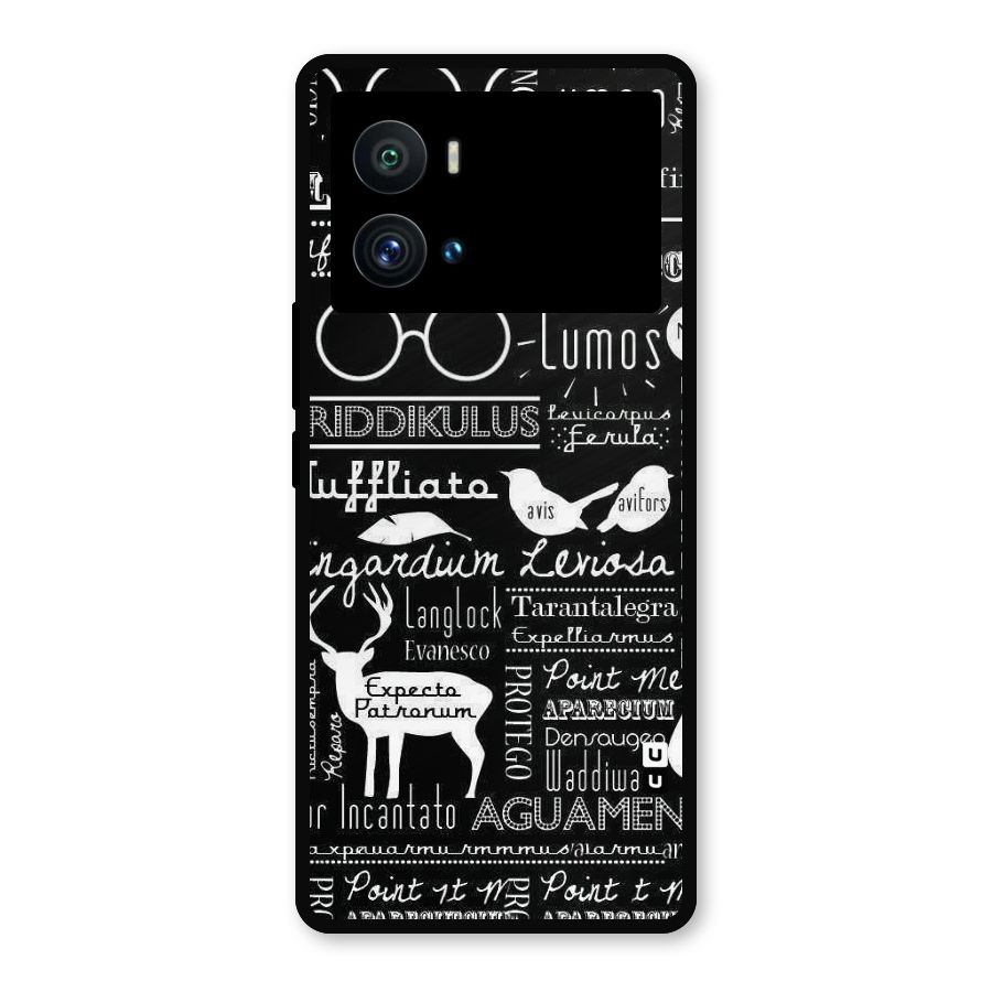 Deer Key Spell Metal Back Case for iQOO 9 Pro