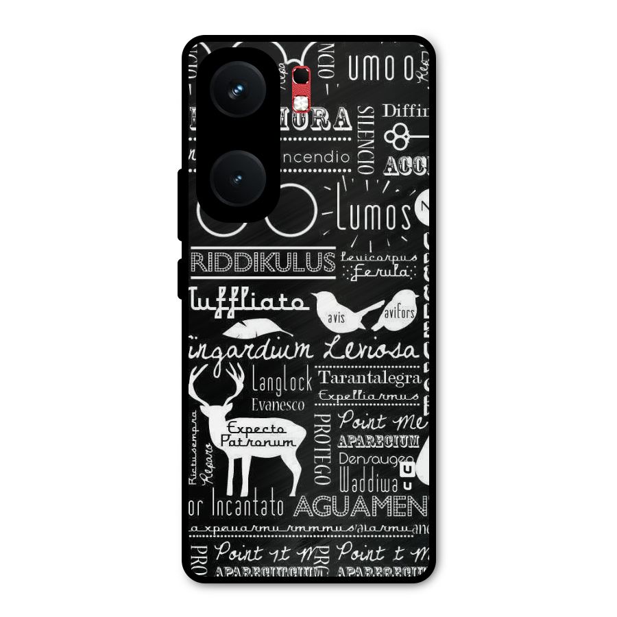 Deer Key Spell Metal Back Case for iQOO Neo 9 Pro