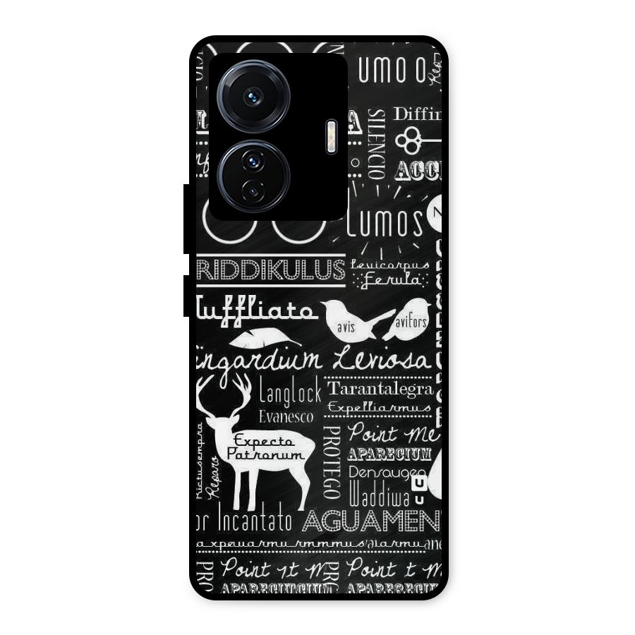 Deer Key Spell Metal Back Case for iQOO Z6