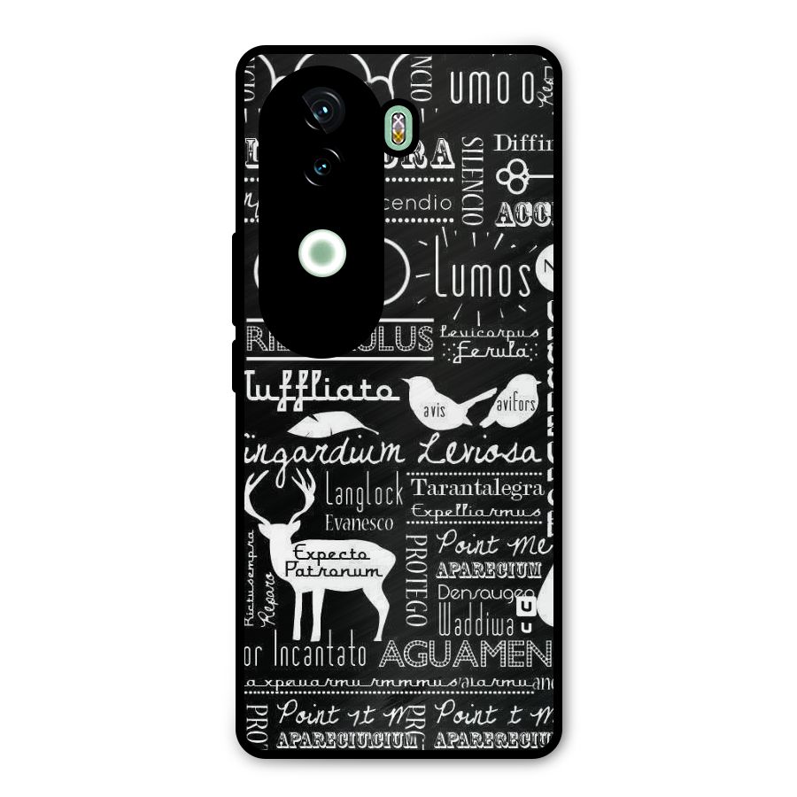 Deer Key Spell Metal Back Case for iQOO Z9s