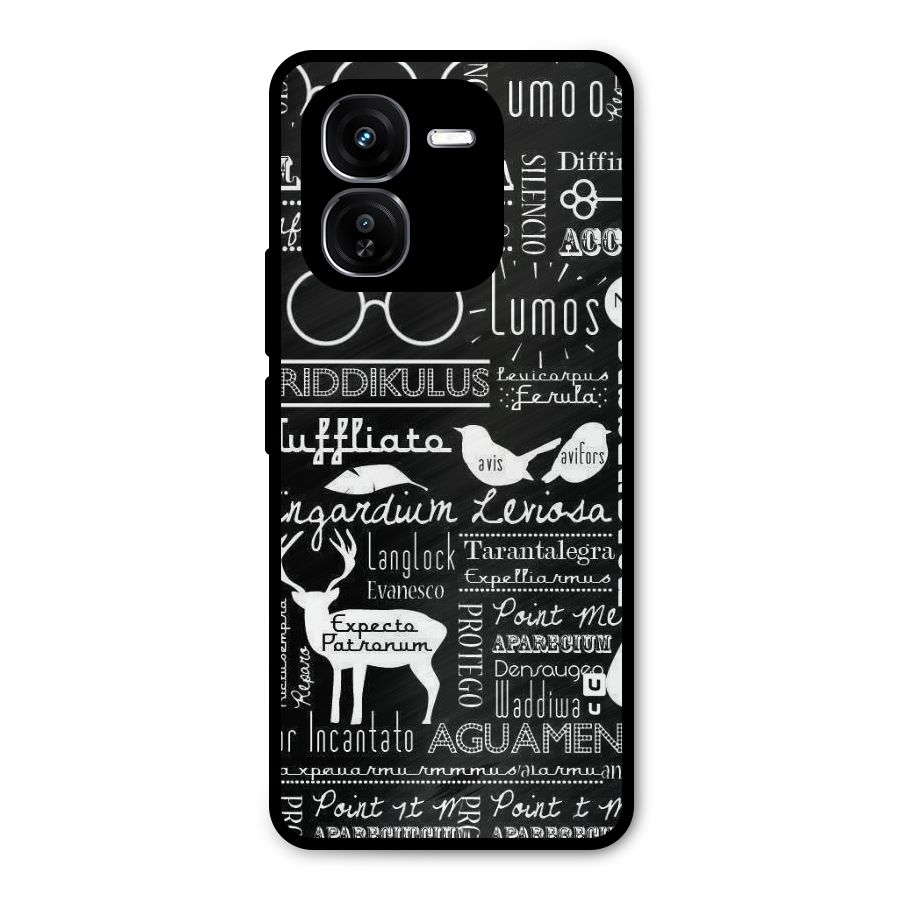 Deer Key Spell Metal Back Case for iQOO Z9x