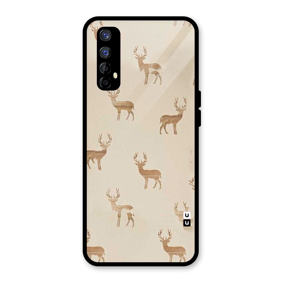 Deer Pattern Glass Back Case for Realme 7
