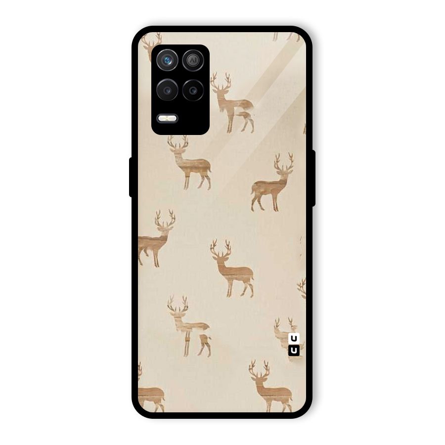 Deer Pattern Glass Back Case for Realme 8s 5G