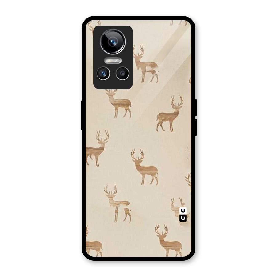 Deer Pattern Glass Back Case for Realme GT Neo 3