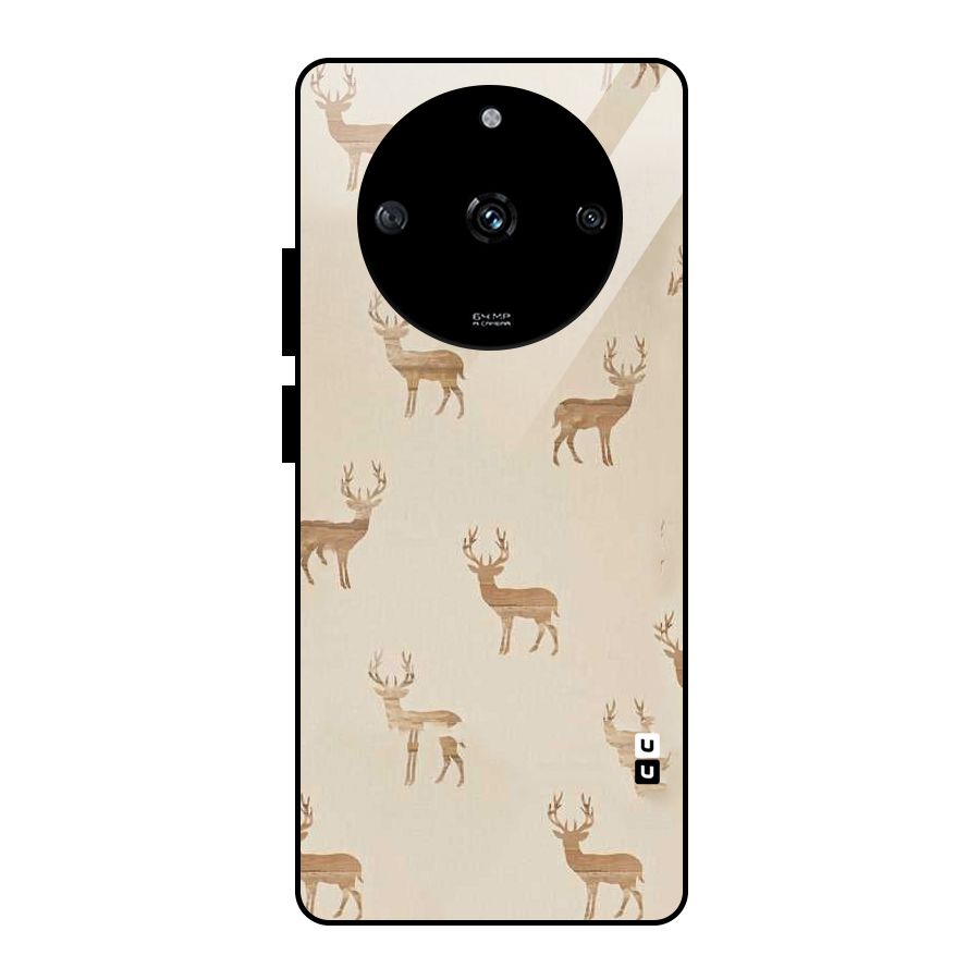 Deer Pattern Glass Back Case for Realme Narzo 60 5G