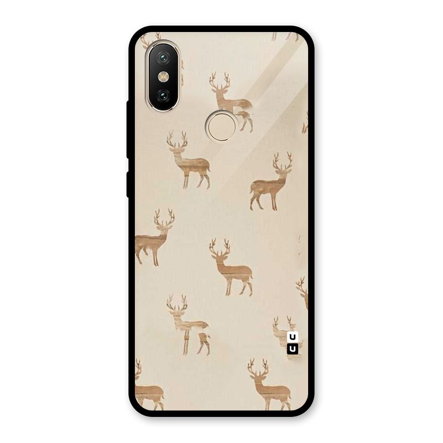 Deer Pattern Glass Back Case for Redmi A2