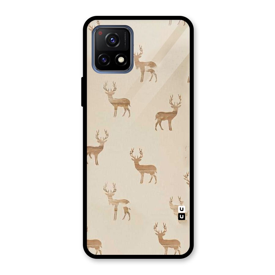 Deer Pattern Glass Back Case for Vivo Y72 5G