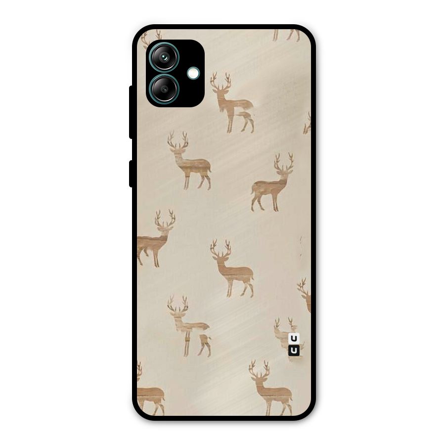 Deer Pattern Metal Back Case for Galaxy A04