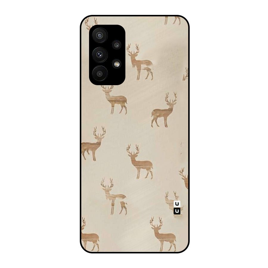 Deer Pattern Metal Back Case for Galaxy A23