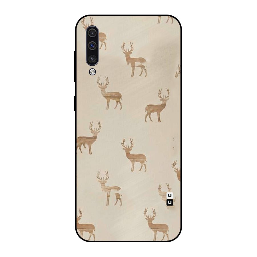 Deer Pattern Metal Back Case for Galaxy A30s