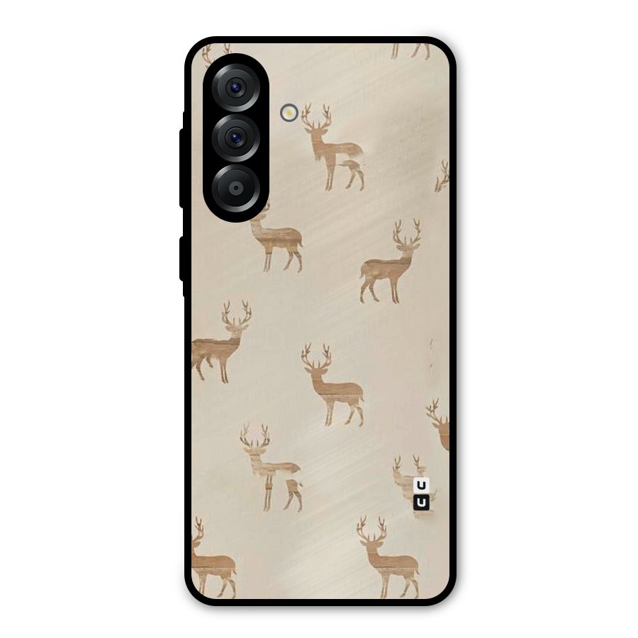 Deer Pattern Metal Back Case for Galaxy A36
