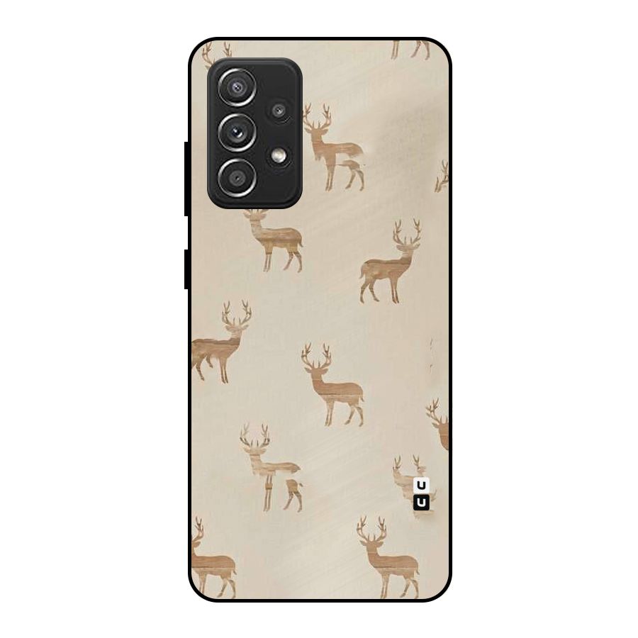 Deer Pattern Metal Back Case for Galaxy A52s 5G