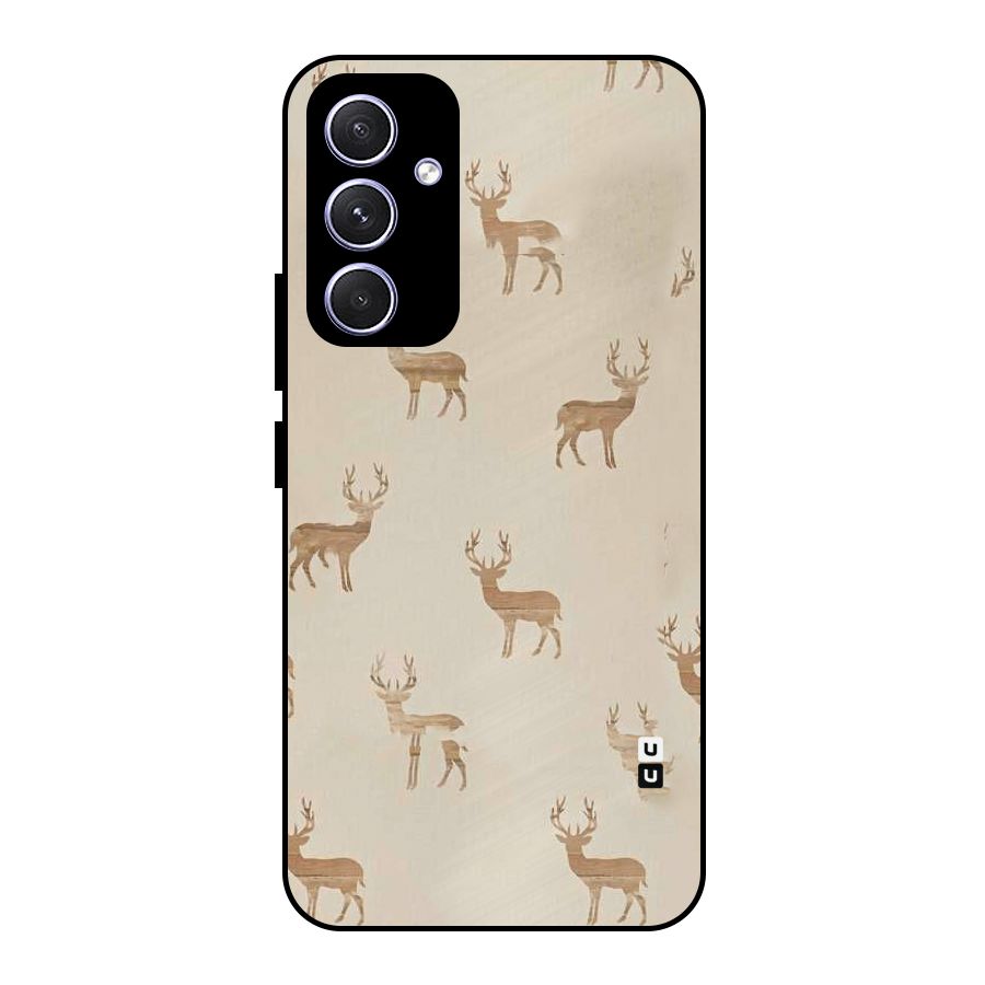 Deer Pattern Metal Back Case for Galaxy A54