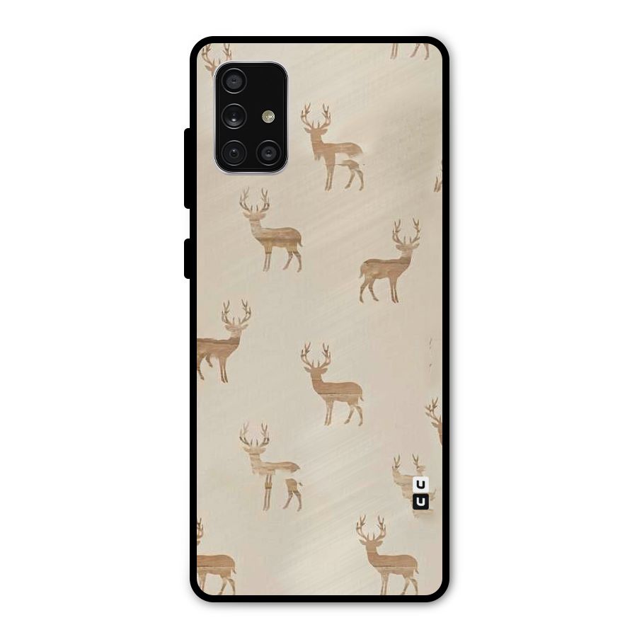 Deer Pattern Metal Back Case for Galaxy A71