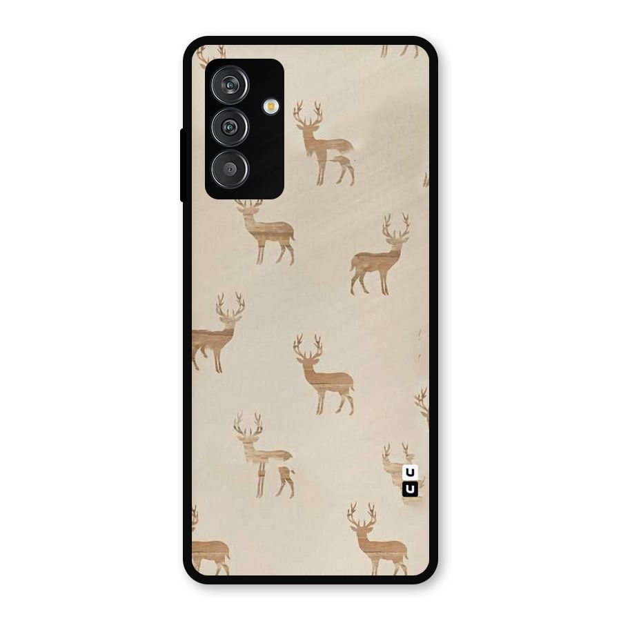 Deer Pattern Metal Back Case for Galaxy F13
