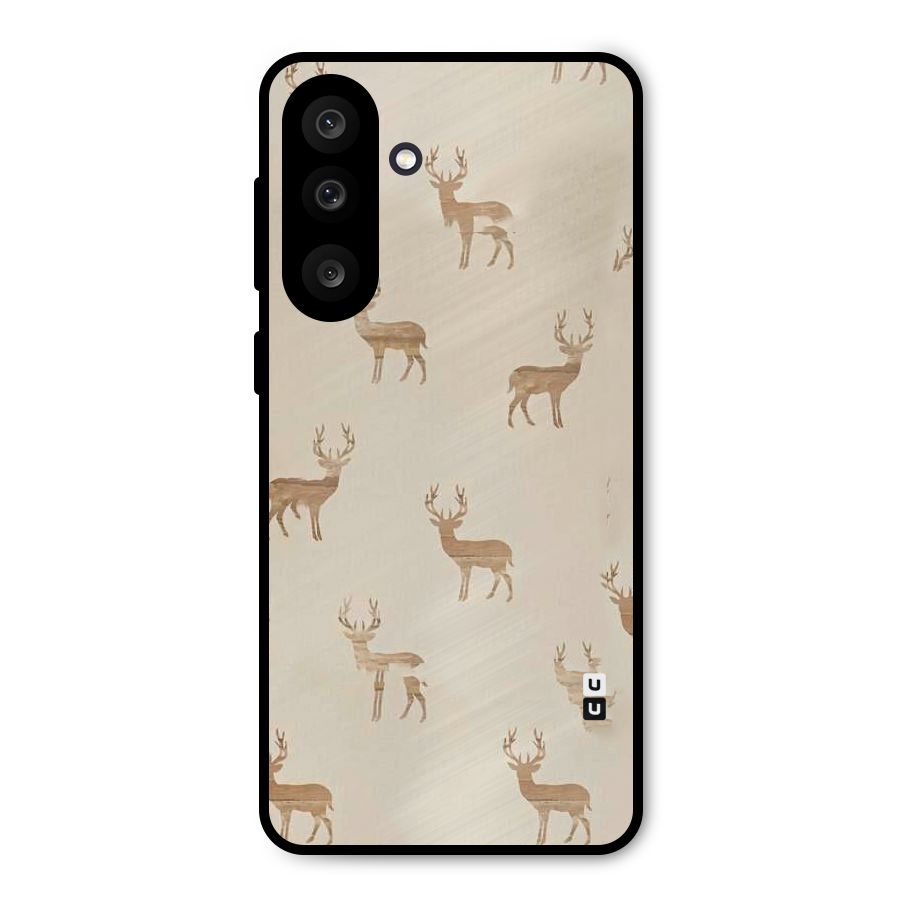 Deer Pattern Metal Back Case for Galaxy F56