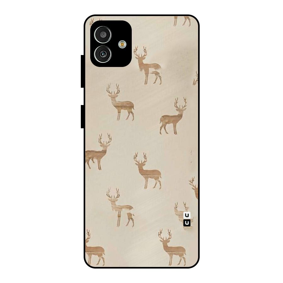 Deer Pattern Metal Back Case for Galaxy M13 5G