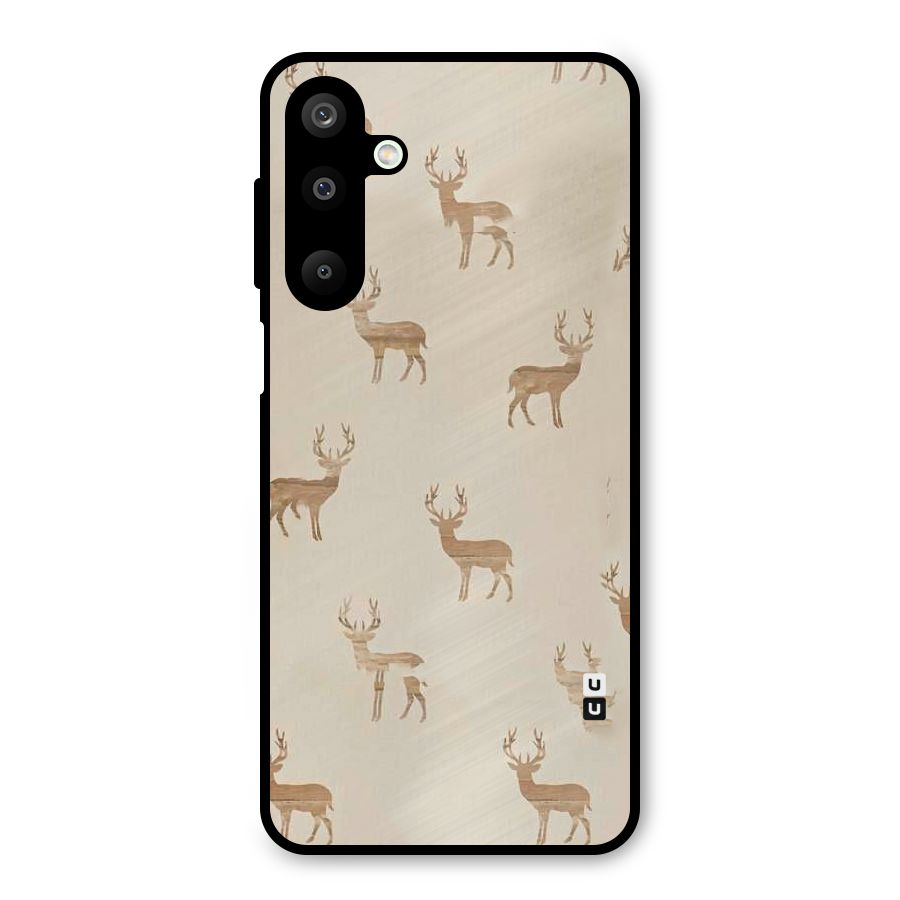 Deer Pattern Metal Back Case for Galaxy M16