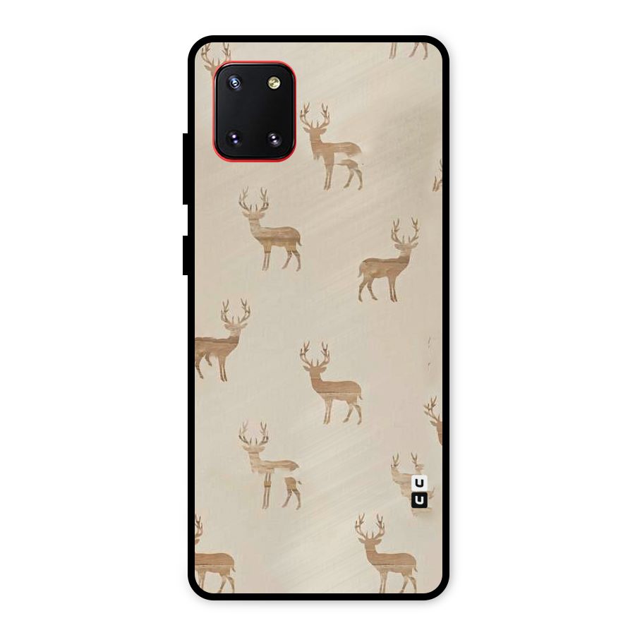 Deer Pattern Metal Back Case for Galaxy Note 10 Lite