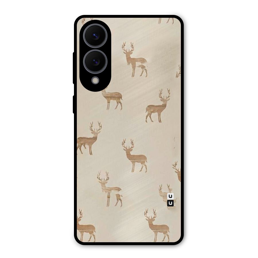Deer Pattern Metal Back Case for Galaxy S25 Edge