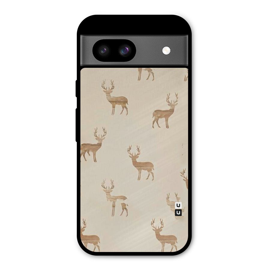 Deer Pattern Metal Back Case for Google Pixel 8a