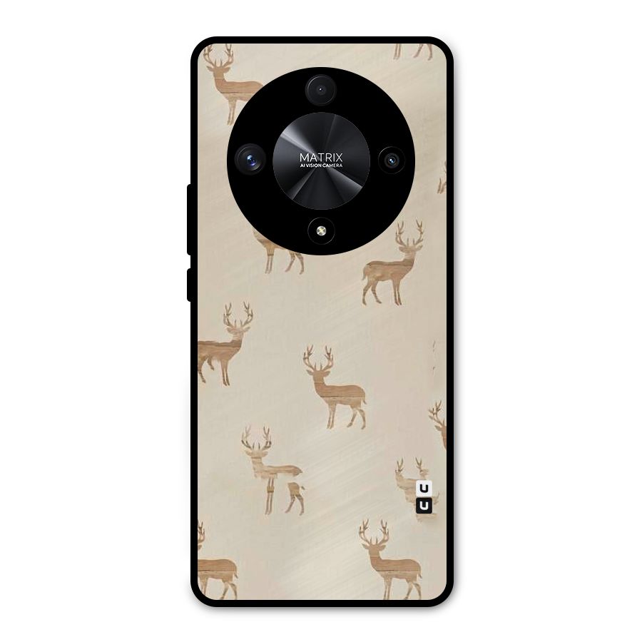 Deer Pattern Metal Back Case for Honor X9b