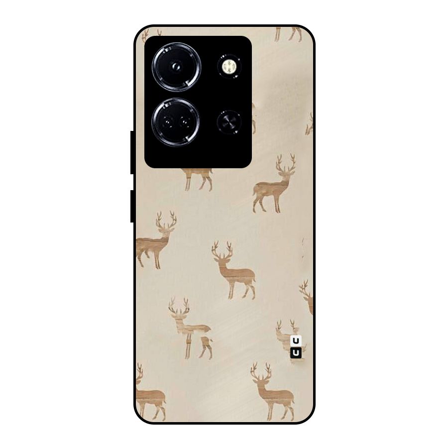 Deer Pattern Metal Back Case for Infinix Note 30 5G