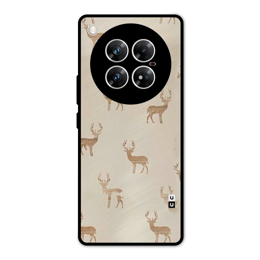 Deer Pattern Metal Back Case for Infinix Zero 40 5G
