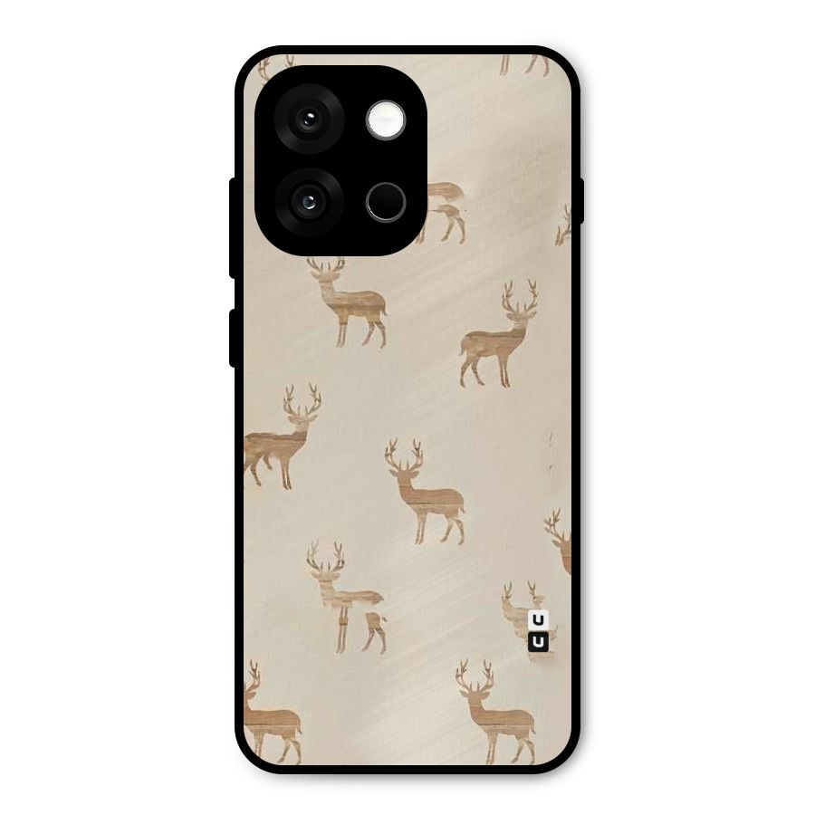 Deer Pattern Metal Back Case for OnePlus 13s