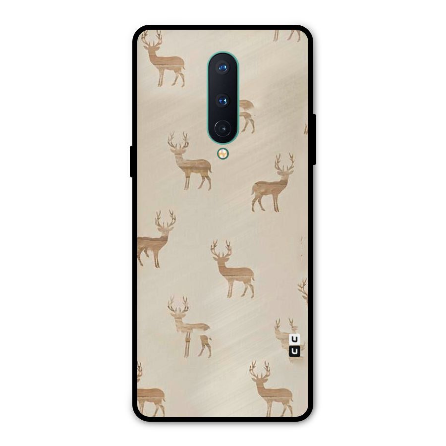 Deer Pattern Metal Back Case for OnePlus 8