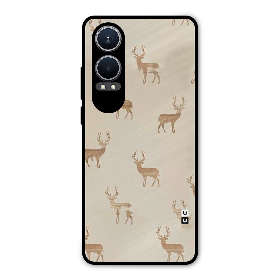 Deer Pattern Metal Back Case for OnePlus Nord CE4 Lite