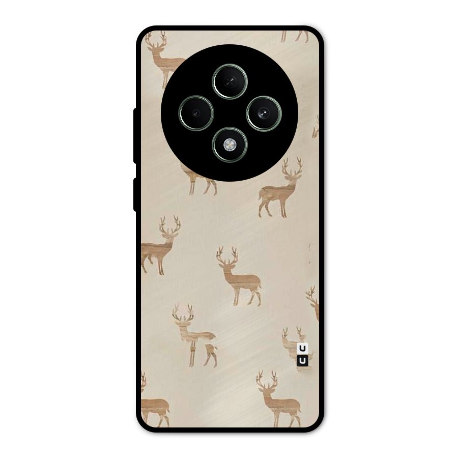 Deer Pattern Metal Back Case for Oppo F27