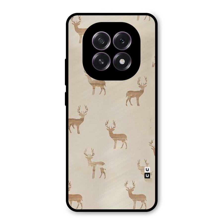 Deer Pattern Metal Back Case for Oppo F29
