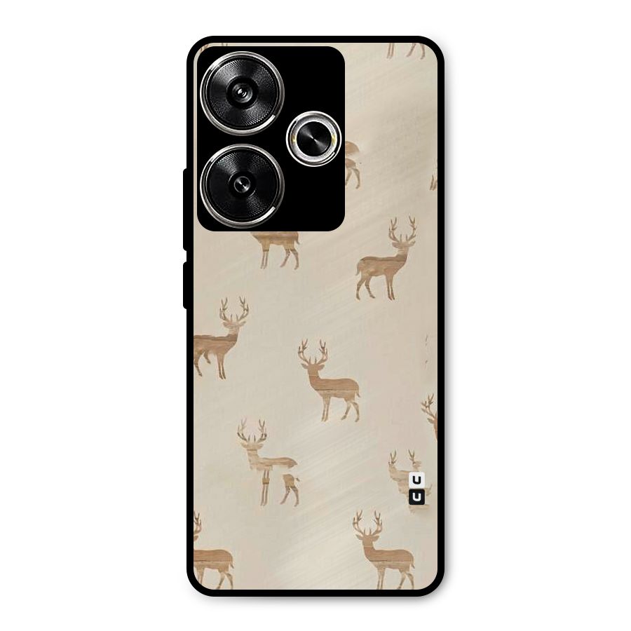 Deer Pattern Metal Back Case for Poco F6