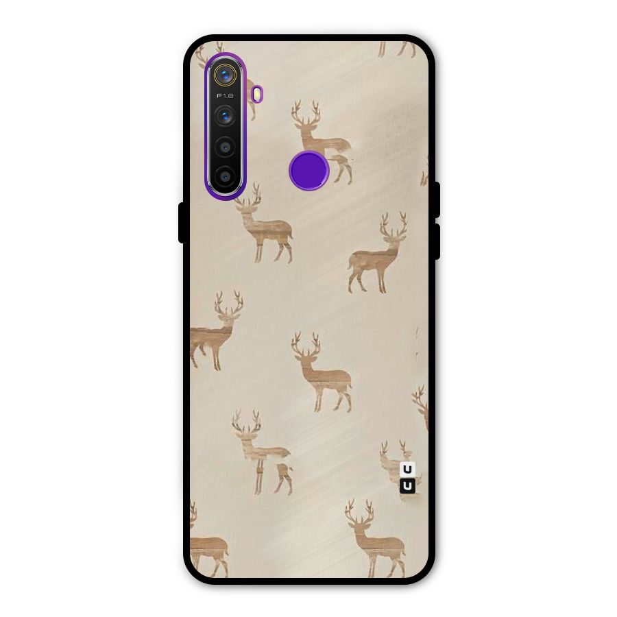 Deer Pattern Metal Back Case for Realme 5