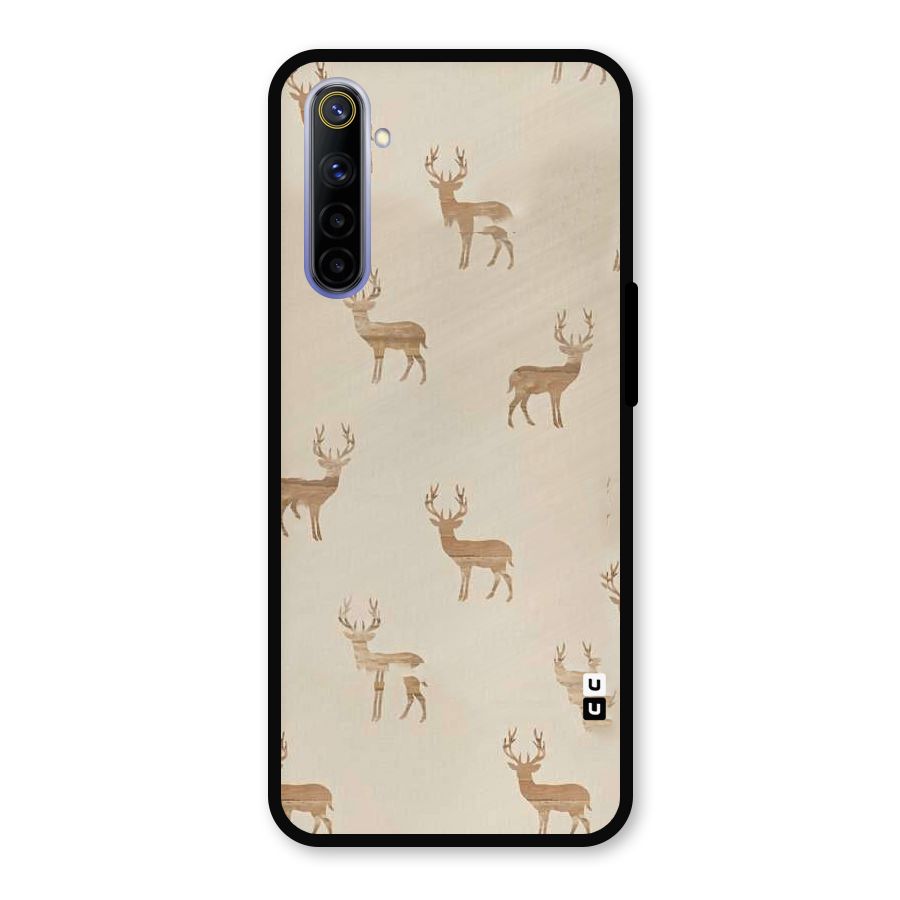 Deer Pattern Metal Back Case for Realme 6i