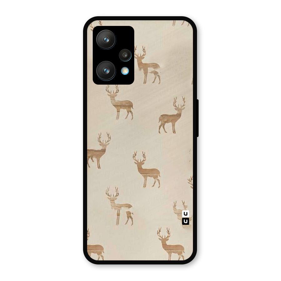 Deer Pattern Metal Back Case for Realme 9 Pro Plus 5G