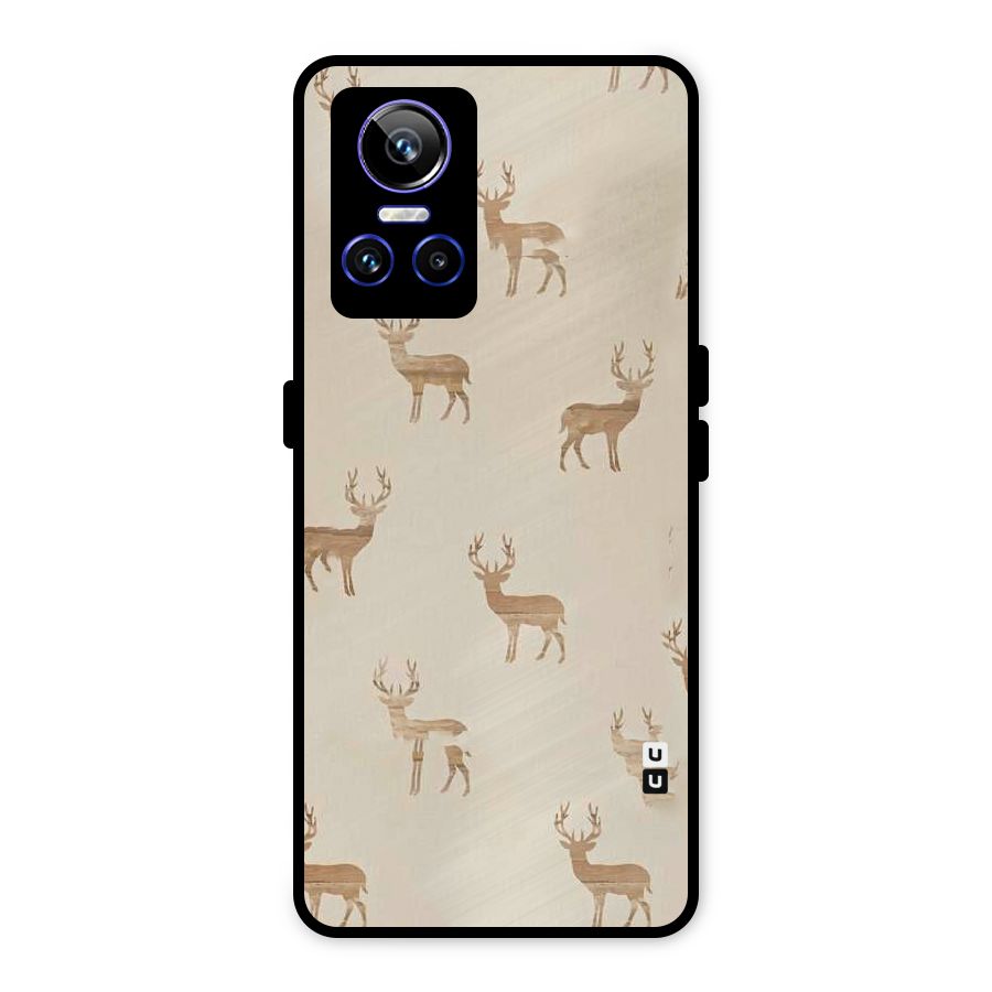 Deer Pattern Metal Back Case for Realme GT Neo 3