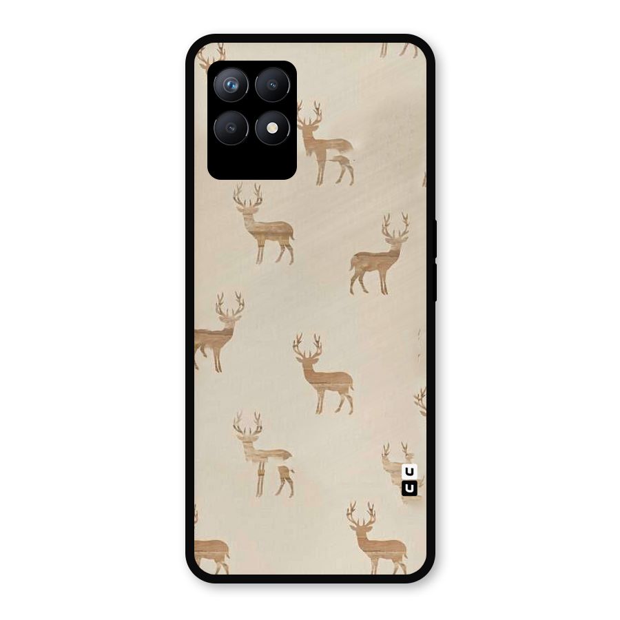 Deer Pattern Metal Back Case for Realme Narzo 50