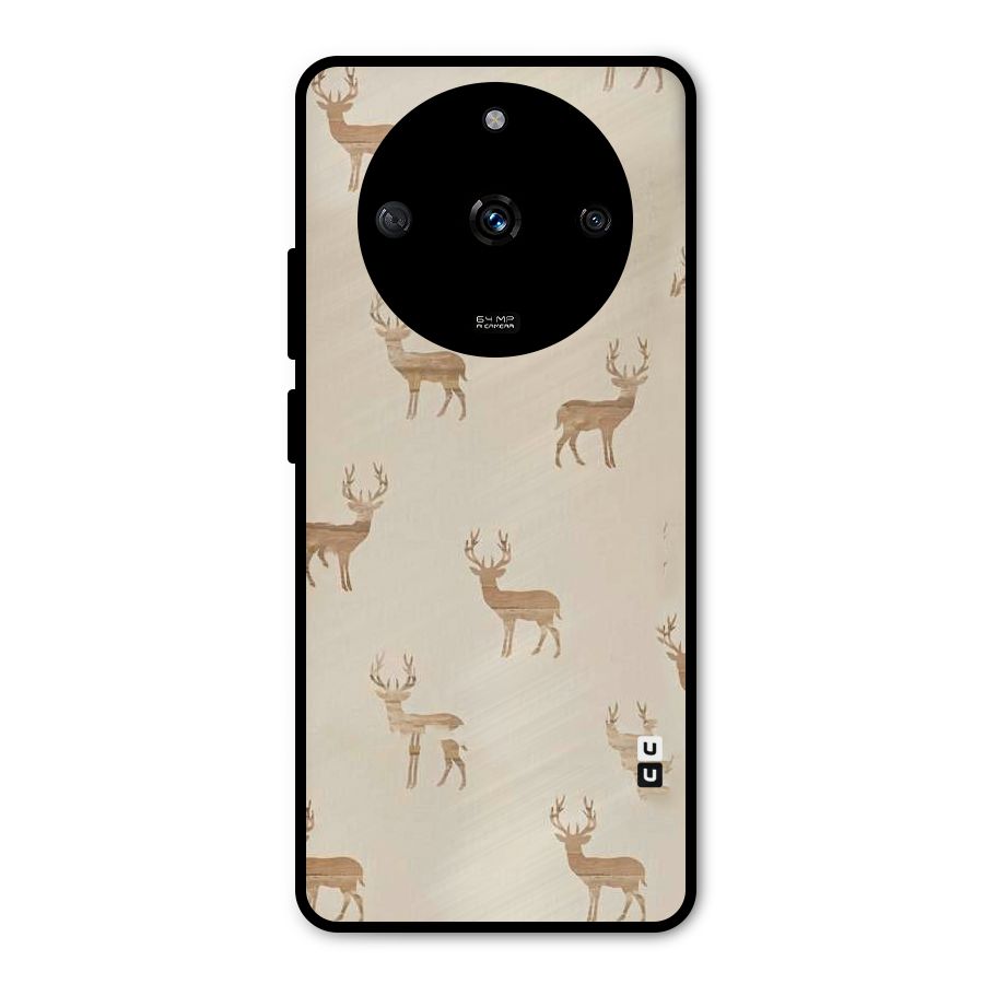 Deer Pattern Metal Back Case for Realme Narzo 60 5G